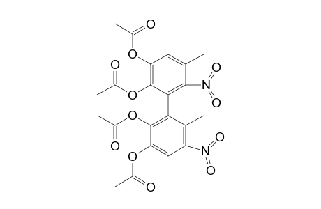 2,2',3,3'-Tetrahydroxy-5,6'-dimethyl-6,5'-dinitrobiphenyl tetraacetyl dev.