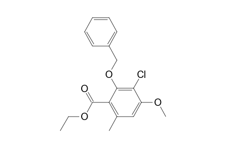 Ethyl 2-benzyloxy-3-chloro-4-methoxy-6-methylbenzoate