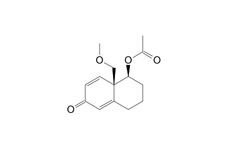 acetic acid [(1S,8aS)-6-keto-8a-(methoxymethyl)-1,2,3,4-tetrahydronaphthalen-1-yl] ester