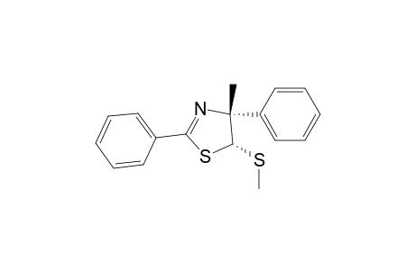 Thiazole, 4,5-dihydro-4-methyl-5-(methylthio)-2,4-diphenyl-, cis-