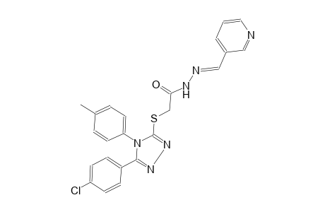 acetic acid, [[5-(4-chlorophenyl)-4-(4-methylphenyl)-4H-1,2,4-triazol-3-yl]thio]-, 2-[(E)-3-pyridinylmethylidene]hydrazide