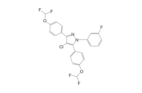 4-chloro-3,5-bis[4-(difluoromethoxy)phenyl]-1-(3-fluorophenyl)-1H-pyrazole