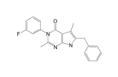 6-BENZYL-5-METHYL-3-(3-FLUOROPHENYL)-3,7-DIHYDRO-4-H-PYRROLO-[2.3-D]-PYRIMIDIN-4-ONE