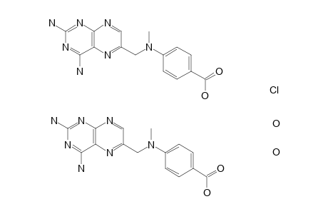 4-[N-(2,4-Diamino-6-pteridinylmethyl)-N-methylamino]benzoic acid hemihydrochloride hydrate