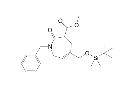 1-Benzyl-5-(tert-butyldimethylsilyloxymethyl)-2-oxo-2,3,4,7-tetrahydro-1H-azepine-3-carboxylic acid methyl ester