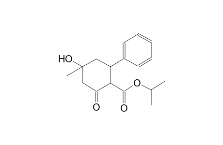 cyclohexanecarboxylic acid, 4-hydroxy-4-methyl-2-oxo-6-phenyl-, 1-methylethyl ester