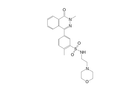 2-methyl-5-(3-methyl-4-oxo-3,4-dihydro-1-phthalazinyl)-N-[2-(4-morpholinyl)ethyl]benzenesulfonamide