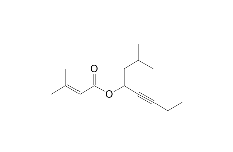 3-Methyl-2-butenoic acid, 2-methyloct-5-yn-4-yl ester
