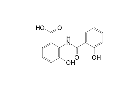 2-[(2-hydroxyphenyl)carbonylamino]-3-oxidanyl-benzoic acid