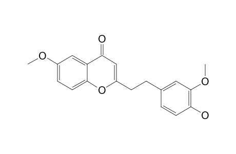 6-Methoxy-2-[2-(3-methoxy-4-hydroxyphenyl)ethyl]chromone