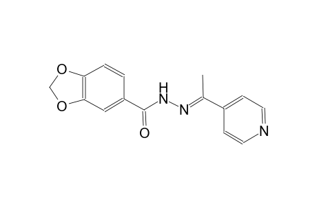 N'-[(E)-1-(4-pyridinyl)ethylidene]-1,3-benzodioxole-5-carbohydrazide