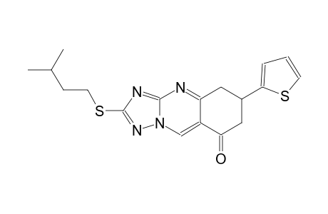 [1,2,4]triazolo[5,1-b]quinazolin-8(5H)-one, 6,7-dihydro-2-[(3-methylbutyl)thio]-6-(2-thienyl)-