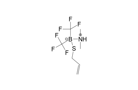 Dimethylamine-(2-propenylthio)bis(trifluoromethyl)borane (B-N)