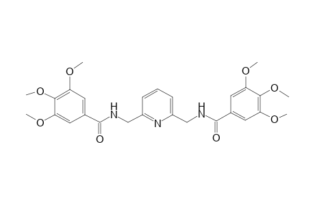 3,4,5-trimethoxy-N-[[6-[[(3,4,5-trimethoxybenzoyl)amino]methyl]-2-pyridyl]methyl]benzamide