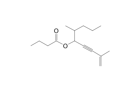 Butanoic acid, 2,6-dimethylnon-1-en-3-yn-5-yl ester