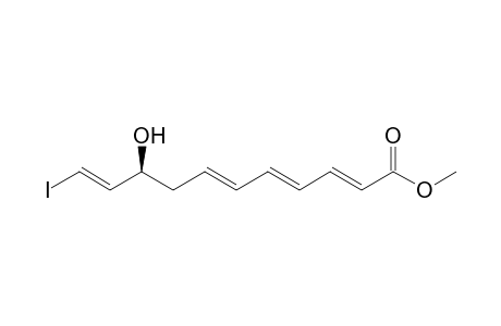(2E,4E,6E,9S,10E)-9-hydroxy-11-iodo-undeca-2,4,6,10-tetraenoic acid methyl ester