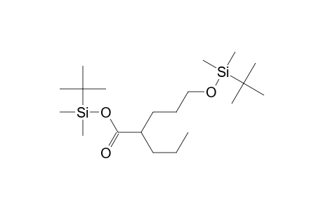 2-Propyl-5-(t-butyldimethylsiloxy)-pentanoic acid t-butyl-dimethyl-silyl ester