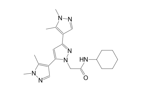 N-cyclohexyl-2-(1,1'',5,5''-tetramethyl-1H,1'H,1''H-[4,3':5',4''-terpyrazol]-1'-yl)acetamide