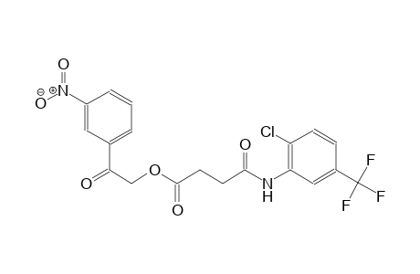 2-(3-nitrophenyl)-2-oxoethyl 4-[2-chloro-5-(trifluoromethyl)anilino]-4-oxobutanoate