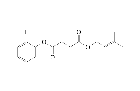 Succinic acid, 3-methylbut-2-en-1-yl 2-fluorophenyl ester