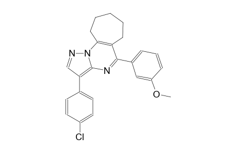 6H-cyclohepta[e]pyrazolo[1,5-a]pyrimidine, 3-(4-chlorophenyl)-7,8,9,10-tetrahydro-5-(3-methoxyphenyl)-
