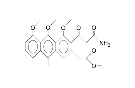 2-(3-Amino-1,3-dioxy-propyl)-1,8,9-trimethoxy-10-methyl-anthra-cene 3-(acetic acid, methyl ester)