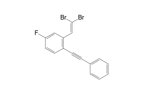 2-(2,2-dibromovinyl)-4-fluoro-1-(phenylethynyl)benzene