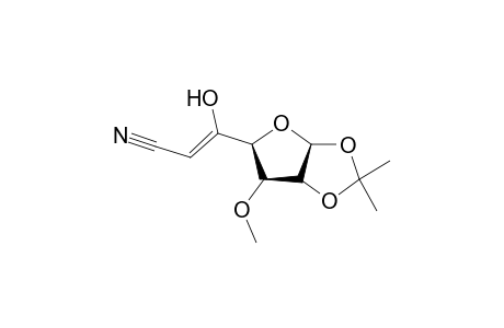6-Deoxy-1,2-O-isopropylidene-3-O-methyl-5-.alpha.-D-xylo-heptofurannosul-urononitrile
