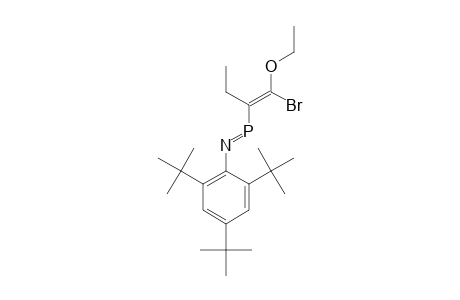 Z-3-ETHYL-4-ETHOXY-1-(2,4,6-TRI-TERT.-BUTYLPHENYL)-4-BROMO-1-AZAPHOSPHABUTA-1,3-DIENE