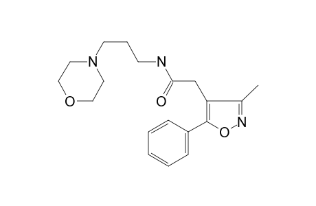 2-(3-methyl-5-phenyl-1,2-oxazol-4-yl)-N-(3-morpholin-4-ylpropyl)acetamide
