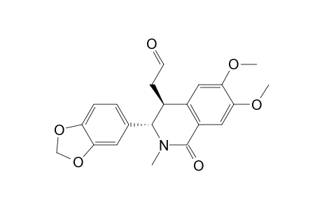 4-Isoquinolineacetaldehyde, 3-(1,3-benzodioxol-5-yl)-1,2,3,4-tetrahydro-6,7-dimethoxy-2-methyl-1-oxo-, trans-