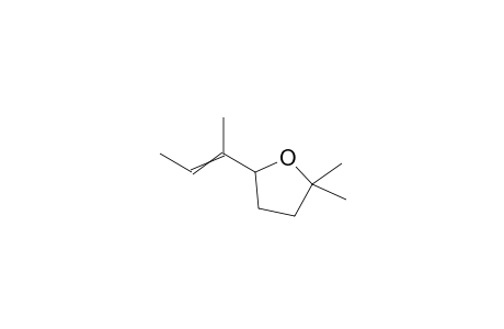 2,2-Dimethyl-5-(1-methylpropen-1-yl)tetrahydrofuran