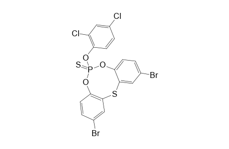 6-(2,4-DICHLOROPHENOXY)-2,10-DIBROMODIBENZO-[D,G]-[1,3,6,2]-DIOXATHIAPHOSPHOCIN-6-SULFIDE