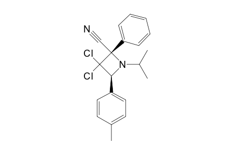 3,3-DICHLORO-2-CYANO-1-ISOPROPYL-4-(4-METHYLPHENYL)-2-PHENYLAZETIDINE