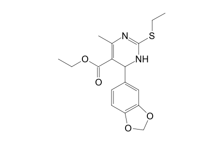 Ethyl 6-(benzo[d][1,3]dioxol-5-yl)-2-(ethylthio)-4-methyl-1,6-dihydropyrimidine-5-carboxylate