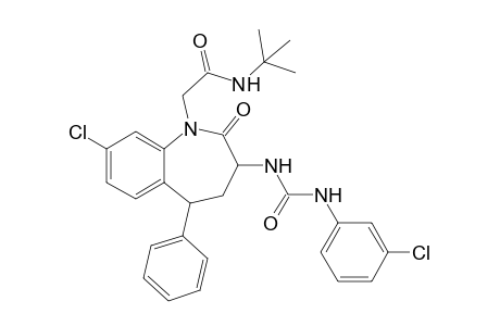 N-tert-Butyl-2-[3-(3-(3-chlorophenyl)ureido)-2-oxo-5-phenyl-8-chloro-2,3,4,5-tetrahydro-1H-1-benzazepin-1-yl]ethanoic acid amide