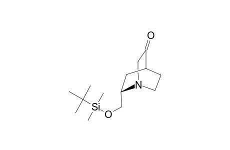 (2S)-2-(tert-Butyldimethylsilyloxymethyl)-1-azabicyclo[2.2.2]octan-5-one