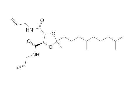 (4R,5R)-2-(4,8-dimethylnonyl)-2-methyl-4-N,5-N-bis(prop-2-enyl)-1,3-dioxolane-4,5-dicarboxamide