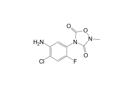2-Methyl-4-(4'-chloro-2'-fluoro-5'-aminophenyl)-1,2,4-oxadiazolidine-3,5-dione