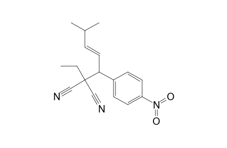Propanedinitrile, ethyl[4-methyl-1-(4-nitrophenyl)-2-pentenyl]-, (E)-