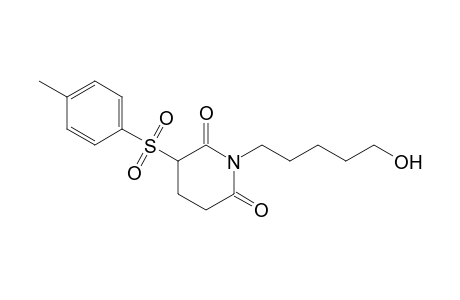 1-(5-hydroxypentyl)-3-(4-methylphenyl)sulfonylpiperidine-2,6-dione