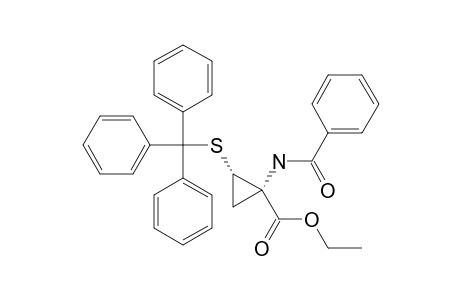 ETHYL-1-BENZOYLAMINO-2-TRITYLSULFANYLCYCLOPROPANE-CARBOXYLATE