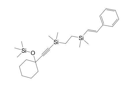 2-[dimethyl-[(E)-styryl]silyl]ethyl-dimethyl-[2-(1-trimethylsilyloxycyclohexyl)ethynyl]silane