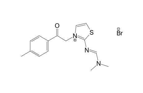 2-{[(dimethylamino)methylene]amino}-3-(p-methylphenacyl)thiazolium bromide