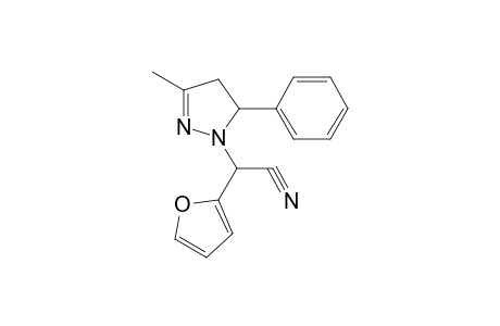 1H-Pyrazole-1-acetonitrile, .alpha.-(2-furanyl)-4,5-dihydro-3-methyl-5-phenyl-