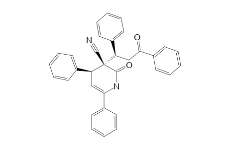 3-(2'-BENZOYL-1'-PHENYLETHYL)-2-OXO-4,6-DIPHENYL-1,2,3,4-TETRAHYDROPYRIDINE-3-CARBONITRILE