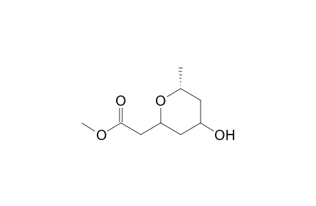 (+ -)-Methyl (2,6-cis-4-Hydroxy-6-methyltetrahydropyran-2-yl)acetate