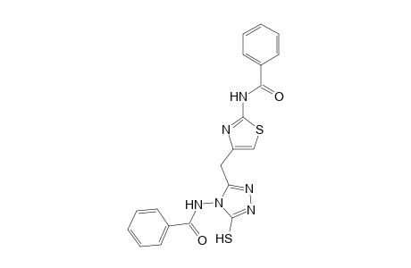 N-[3-({2-[Benzoylamino]-1,3-thiazol-4-yl}methyl)-5-sulfanyl-4H-1,2,4-triazol-4-yl]benzamide
