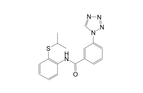 benzamide, N-[2-[(1-methylethyl)thio]phenyl]-3-(1H-tetrazol-1-yl)-