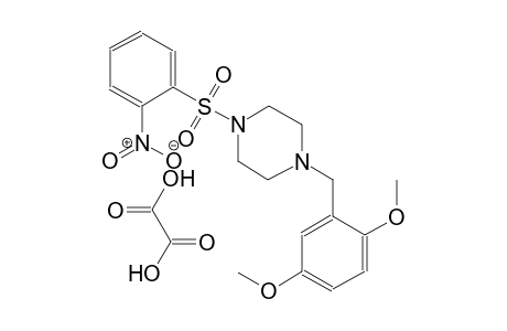 1-(2,5-dimethoxybenzyl)-4-((2-nitrophenyl)sulfonyl)piperazine oxalate